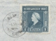 Nederlands Indië - 1946 - 1 Gulden Wilhelmina Op Business Cover Met Noodstempel Batavia-C Naar New York / USA - Nederlands-Indië