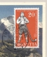 Schweiz - 1955 - 20c Alphornbläser Mit Eiger - Maximumkaarten