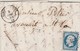 Yvert 14 Sur Lettre TORIGNY Sur Vire  Manche PC 3377 Du 8/12/1855 Pour St Lo - 1849-1876: Période Classique