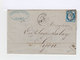 Sur Lettre. Type Céres 25 C. Bleu Oblitéré. (573) - 1849-1876: Période Classique