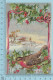 CPA Voyagé 1907 - Raphael Tuck Holly Post Card, # 101, Embossee, Joyeux Noel - Stamp CND #89 - Tuck, Raphael