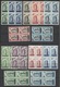 1956 Europa CEPT Europe ANNATA  YEAR In Quartina Di 6 Paesi MNH** Block 4 TORRE TOWER - Años Completos