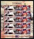 ISLE OF MAN 2012 Centenary Of Sinking Of RMS Titanic: Set Of 2 Sheets UM/MNH - Isola Di Man