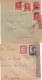 ESPAGNE - LOT DE 12 LETTRES ET FRAGMENT DE LETTRES TOUTES AVEC CENSURES DIVERSES DONT UN AVEC TAXE - MANQUE 2 TIMBRES. - Republicans Censor Marks