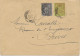 1891 - SAGE - ENVELOPPE De CLERMONT-FERRAND (PUY DE DOME) => BRIVES - 1876-1898 Sage (Type II)