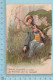 CPA Couple Lovers - Aimons Insouciant Et Joyeux, Doré Et Embosse - Used In 1909 Stamp  USA 1&cent; - Autres & Non Classés