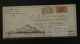 Lettre Cover Southern Hemisphere Cruise SS Franconia Cunard Line Océanie Flamme Daguin Tahiti 1934 - Lettres & Documents