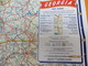 Carte Routiére/GULF/Tourguide Map/usa/GEORGIA/Atlanta/Southern Florida/ Rand Mc Nally& Co/Chicago/1950        PGC223 - Roadmaps