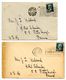 France 1929 2 Covers Paris To Pittsburgh PA W/ Pasteur Stamps - Covers & Documents