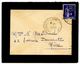 France 1939 Mourning / Military Cover Sathonay-Camp To Nice W/ Scott M8 - Military Postage Stamps