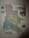1880 Carte Géographique & Descriptif De La DRÔME (Valence),gravures En Taille Douce Par Migeon, Imprimeur-Géographe - Mapas Geográficas
