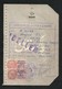 France 2 Revenue Stamps On Used Passport Visas Page 1957 - Other & Unclassified