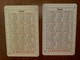 2 Stuks  Kleine Kalender LA  ROYALE  BELGE    1963 - 1964 - Petit Format : 1961-70