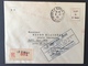 France Poche De Saint Nazaire 1945 8 Janvier 1945 Enveloppe Du 1er Jour De La Machine à Affranchir !! - Oorlogszegels