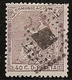 1873-ED. 136 I REPÚBLICA - ALEGORÍA DE ESPAÑA - 40 CENT. CASTAÑO VIOLETA-USADO ROMBO DE PUNTOS - Usados