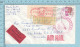 Dania FL Meterstamp, Cover Fort Lauderdale, 1985, Express StickerMany Red Postmark - Lettres & Documents