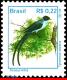 Ref. BR-2490 BRAZIL 1997 BIRDS, TYRANNUS SAVANA, FAUNA,, MI# 2775, MNH 1V Sc# 2490 - Songbirds & Tree Dwellers