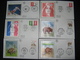 Delcampe - LOT DE 39 FDC SUR SOIE 1991 TOUTES DIFFERENTES PARFAIT ETAT - 1990-1999