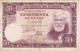 BILLETE DE ESPAÑA DE 50 PTAS DEL 31/12/1951 SERIE C  (BANKNOTE) - 50 Pesetas