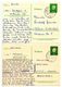 Germany 1960-61 2 Heuss Postal Cards Stuttgart To Köln-Lindenthal - Postcards - Used