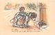 ¤¤  -  Illustrateur " Germaine BOURET "  -  Petite Fille Avec Son Chien  -  Saint-Bernard  -  ¤¤ - Bouret, Germaine