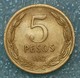 Chile 5 Pesos, 1992 Round Shape - Chile