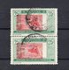 !!! PRIX FIXE : MAURITANIE, PAIRE DU N°42 CENTRE TRES DEPLACE SIGNEE CALVES. VARIETE NON SIGNALEE - Used Stamps