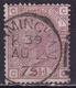 G.B. 1873 Queen Victoria WM Ancre 2½ D Mauve Large Coloured Cornerletters Plate 1 SG 141 - Oblitérés