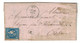 1871 - CACHET OL (ORIGINE LOCALE) De MIJOUX + CAD TYPE 16 De GEX (AIN) Sur LETTRE AFFRANCHIE BORDEAUX N° 45 - 1877-1920: Période Semi Moderne