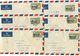 Trinidad & Tobago 1950 6 Airmail Covers Port-of-Spain To U.S. W/ Scott 58 Government House - Trinidad & Tobago (...-1961)