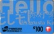 Hong Kong - HK-PP 01.00, Remote Memory, Hello Phonecard (blue), 100 HK$, Exp. 1997-04-30, Used - Hongkong