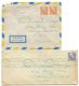 Delcampe - Sweden 1947-48 8 Covers Mix Of Postmarks & King Gustaf V Coil Stamps - Lettres & Documents