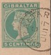 Gibraltar 1890 Entier Postal, Carte Avec Réponse Payée. Timbres à 5 Centimos Victoria. Carte Demande Envoyée Localement - Gibraltar