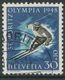 1940 - 30 Rp. Olympiade St. Moritz 1948 - 2. Auflage Auf Seltenem Papier - Gebraucht