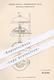 Original Patent - Wilhelm Jerger , Niedereschbach , Baden , Frankfurt / Main , 1884 , Wecker - Uhr | Uhrmacher , Uhren - Documentos Históricos