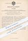 Original Patent - Dr. Gotthold Pannwitz , Kehl / Rhein , 1893 , Verschluss Für Konservierungsgefäße | Konservierung !! - Documenti Storici