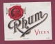 150718 - étiquette ALCOOL Apéritif Digestif - RHUM VIEUX Médaille Cire Sceau - Rhum
