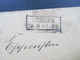 AD / Vorphila Preussen 1863 Westpommern Rahmenstempel R2 Zehden Bartaxe Mit Rot Und Blaustift - Cartas & Documentos