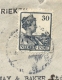 Nederlands Indië - 1922 - 30 Cent Wilhelmina Met Scheepje - Enkelfrankering Van Soerabaja Naar London / UK - Indes Néerlandaises