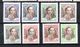 1942 Faisal II Offial MNH (Mi. # 136-43, 4 Fen 1 Mm Spot, See Scan) (i15) - Irak