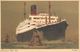 Postcard Cunard White Star Liner Steamer Ship RMS Scythia Painting Unposted - Steamers