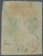 00304 Neuseeland: 1855 'Chalon Head' 1s. Pale Yellow-green, Wmk Large Star, Used And Cancelled By Numeral - Ungebraucht