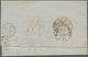00312 Birma / Burma / Myanmar: 1858 Stampless Letter From Moulmein To Altona Near Hamburg, Germany Via Cal - Myanmar (Burma 1948-...)