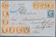 00321 China - Incoming Mail: 1854, France: Napoleon Imperforated 40 Cts. (12 Inc. Two On Reverse) And 20 C - Sonstige & Ohne Zuordnung