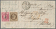 00373 Japan - Besonderheiten: 1871, FRANCE Used ABROAD, 30 C Brown Napoleon And 80 C Rose-carmine Bordeaux - Andere & Zonder Classificatie