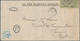 00378 Labuan: 1893 Official 'On H.M.S.' Envelope (254 X 130 Mm) Used Registered From Labuan To EGYPT, Addr - Altri & Non Classificati