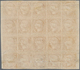 00394 Philippinen: 1854, 10 Cuartos Dark Carmine, A Left And Right Margin Block Of 20 (4x5), Unused No Gum - Filippine