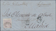 00405 Philippinen: 1876/77, 12 C.violet Tied In Transit By British "GIBRALTAR" On Folded Envelope From "MA - Philippines