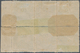 00423 Portugiesisch-Indien: 1871, Type II, 40 R. Dark Blue On Thick Paper, A Right Margin Block Of 6 (3x2) - Portugiesisch-Indien