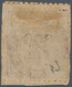 00424 Portugiesisch-Indien: 1871, Type II, 300 R. Violet On Thick Paper, Unused No Gum, Scissor Separation - Portugiesisch-Indien